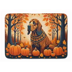 19 x 27 in. Unisex Bloodhound Fall Memory Foam Kitchen Mat