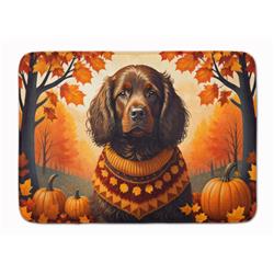 19 x 27 in. Unisex Boykin Spaniel Fall Memory Foam Kitchen Mat