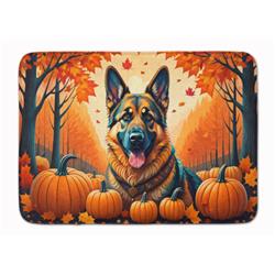 19 x 27 in. Unisex German Shepherd Fall Memory Foam Kitchen Mat