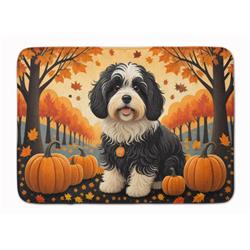19 x 27 in. Unisex Havanese Fall Memory Foam Kitchen Mat