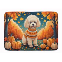 19 x 27 in. Unisex Poodle Fall Memory Foam Kitchen Mat