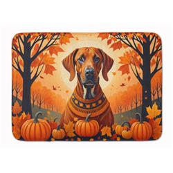 19 x 27 in. Unisex Rhodesian Ridgeback Fall Memory Foam Kitchen Mat