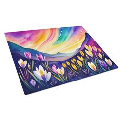 DAC1424LCB 15 x 12 in. Crocus in Color Glass Cutting Board - Large