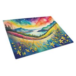 DAC1441LCB 15 x 12 in. Unisex Hypericum or St. Johns Wort in Color Glass Cutting Board - Large