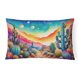 16 x 12 in. Unisex Cactus in Color Fabric Decorative Pillow