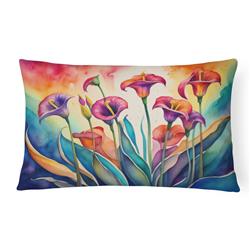 16 x 12 in. Unisex Calla Lilies in Color Fabric Decorative Pillow