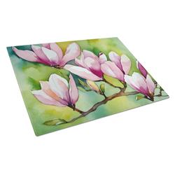 DAC1675LCB 15 x 12 in. Unisex Mississippi Magnolia in Watercolor Glass Cutting Board - Large