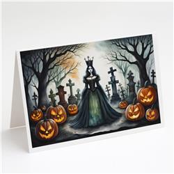 DAC2241GCA7P 5 x 7 in. Evil Queen Spooky Halloween Greeting Cards & Envelopes - Pack of 8