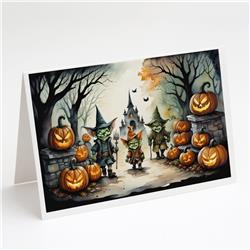 DAC2246GCA7P 5 x 7 in. Goblins Spooky Halloween Greeting Cards & Envelopes - Pack of 8
