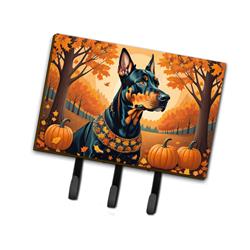 9 x 6 in. Unisex Doberman Pinscher Fall Leash or Key Holder