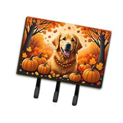9 x 6 in. Unisex Golden Retriever Fall Leash or Key Holder