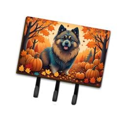 9 x 6 in. Unisex Keeshond Fall Leash or Key Holder