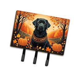 9 x 6 in. Unisex Black Labrador Retriever Fall Leash or Key Holder