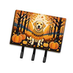 9 x 6 in. Unisex Yellow Labrador Retriever Fall Leash or Key Holder
