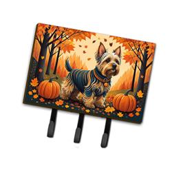 9 x 6 in. Unisex Silky Terrier Fall Leash or Key Holder