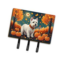 9 x 6 in. Unisex Westie Fall Leash or Key Holder