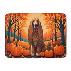 19 x 27 in. Unisex Afghan Hound Fall Memory Foam Kitchen Mat