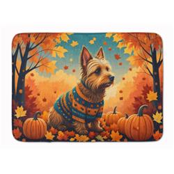 19 x 27 in. Unisex Australian Terrier Terrier Fall Memory Foam Kitchen Mat
