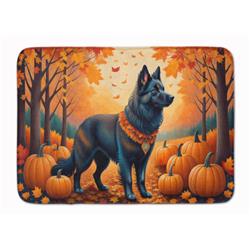 19 x 27 in. Unisex Belgian Sheepdog Fall Memory Foam Kitchen Mat