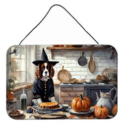 DAC1761DS812 12 x 8 in. Unisex Cavalier Spaniel Fall Kitchen Pumpkins Wall or Door Hanging Prints