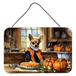 DAC1762DS812 12 x 8 in. Unisex Chihuahua Fall Kitchen Pumpkins Wall or Door Hanging Prints