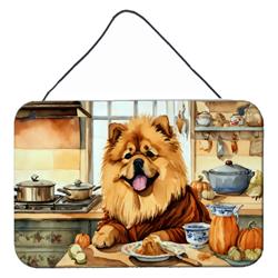 DAC1763DS812 12 x 8 in. Unisex Chow Chow Fall Kitchen Pumpkins Wall or Door Hanging Prints