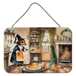 DAC1769DS812 12 x 8 in. Unisex Dachshund Fall Kitchen Pumpkins Wall or Door Hanging Prints