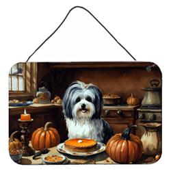 12 x 8 in. Unisex Havanese Fall Kitchen Pumpkins Wall or Door Hanging Prints