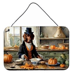 DAC1779DS812 12 x 8 in. Unisex Irish Setter Fall Kitchen Pumpkins Wall or Door Hanging Prints
