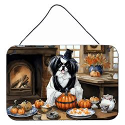 DAC1784DS812 12 x 8 in. Unisex Japanese Chin Fall Kitchen Pumpkins Wall or Door Hanging Prints