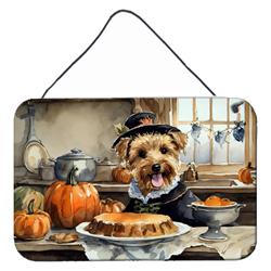DAC1793DS812 12 x 8 in. Unisex Lakeland Terrier Fall Kitchen Pumpkins Wall or Door Hanging Prints