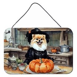 DAC1799DS812 12 x 8 in. Unisex Pomeranian Fall Kitchen Pumpkins Wall or Door Hanging Prints