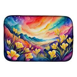 21 x 14 in. Unisex Freesia in Color Dish Drying Mat