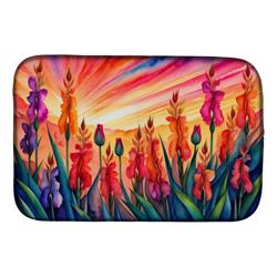 DAC1437DDM 21 x 14 in. Gladiolus in Color Dish Drying Mat