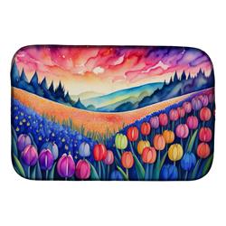 DAC1439DDM 21 x 14 in. Hyacinths in Color Dish Drying Mat