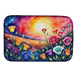 DAC1445DDM 21 x 14 in. Lisianthus in Color Dish Drying Mat