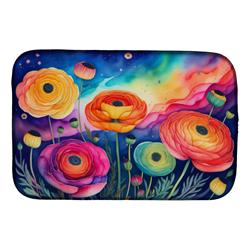 DAC1456DDM 21 x 14 in. Ranunculus in Color Dish Drying Mat
