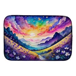 DAC1463DDM 21 x 14 in. Violets in Color Dish Drying Mat
