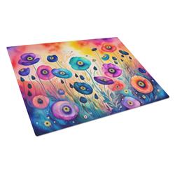 DAC1405LCB 15 x 12 in. Anemones in Color Glass Cutting Board - Large