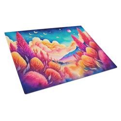 DAC1421LCB 15 x 12 in. Celosia in Color Glass Cutting Board - Large