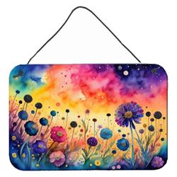 DAC1458DS812 12 x 8 in. Scabiosa in Color Wall or Door Hanging Prints