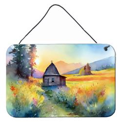 DAC1679DS812 12 x 8 in. Unisex Montana Bitterroot in Watercolor Wall or Door Hanging Prints