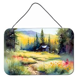 DAC1680DS812 12 x 8 in. Unisex Montana Bitterroot in Watercolor Wall or Door Hanging Prints