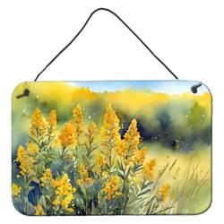DAC1681DS812 12 x 8 in. Unisex Nebraska Goldenrod in Watercolor Wall or Door Hanging Prints