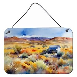 DAC1683DS812 12 x 8 in. Unisex Nevada Sagebrush in Watercolor Wall or Door Hanging Prints
