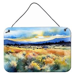 DAC1684DS812 12 x 8 in. Unisex Nevada Sagebrush in Watercolor Wall or Door Hanging Prints