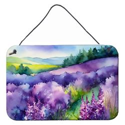 DAC1685DS812 12 x 8 in. Unisex Hampshire Purple Lilac in Watercolor Wall or Door Hanging Prints