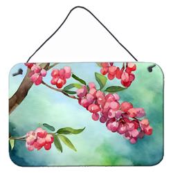 DAC1702DS812 12 x 8 in. Unisex Pennsylvania Mountain Laurels in Watercolor Wall or Door Hanging Prints