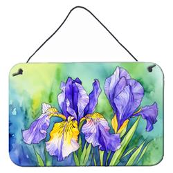 DAC1707DS812 12 x 8 in. Unisex Tennessee Iris in Watercolor Wall or Door Hanging Prints