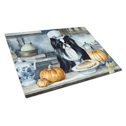 DAC1783LCB 15 x 12 in. Unisex Japanese Chin Fall Kitchen Pumpkins Glass Cutting Board - Large